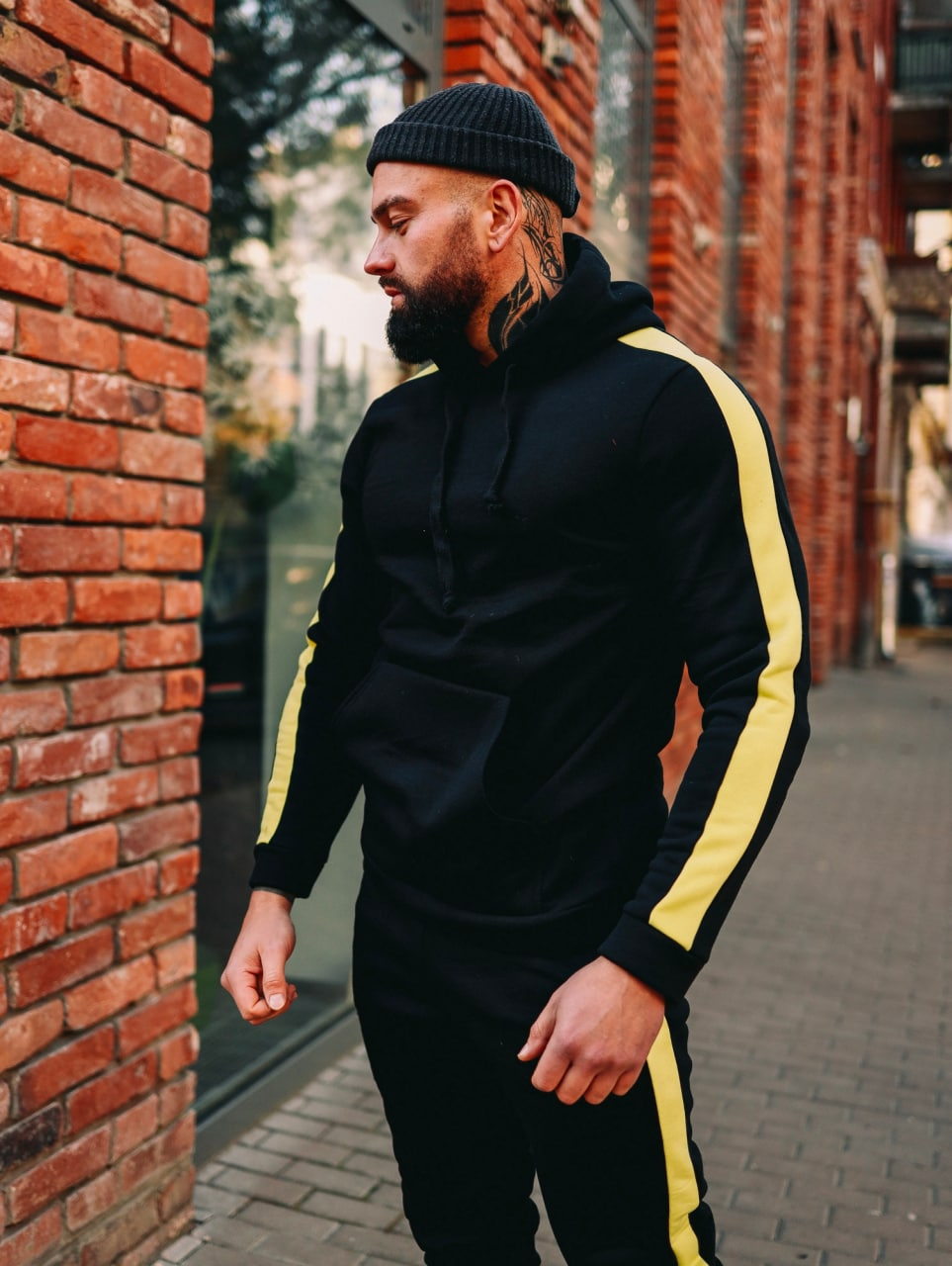 Чоловічий спортивний костюм осінь-зима для хлопця флісовий теплий повсякденний модний