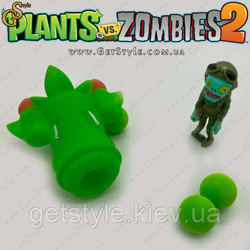 Ігровий набір фігурка Зомбі та стрілялка Aspiragus Plants vs Zombies, фото 1