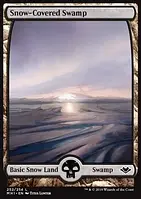 Коллекционная карта Magic: The Gathering Snow-Covered Swamp MH1 Card Wizards of the Coast