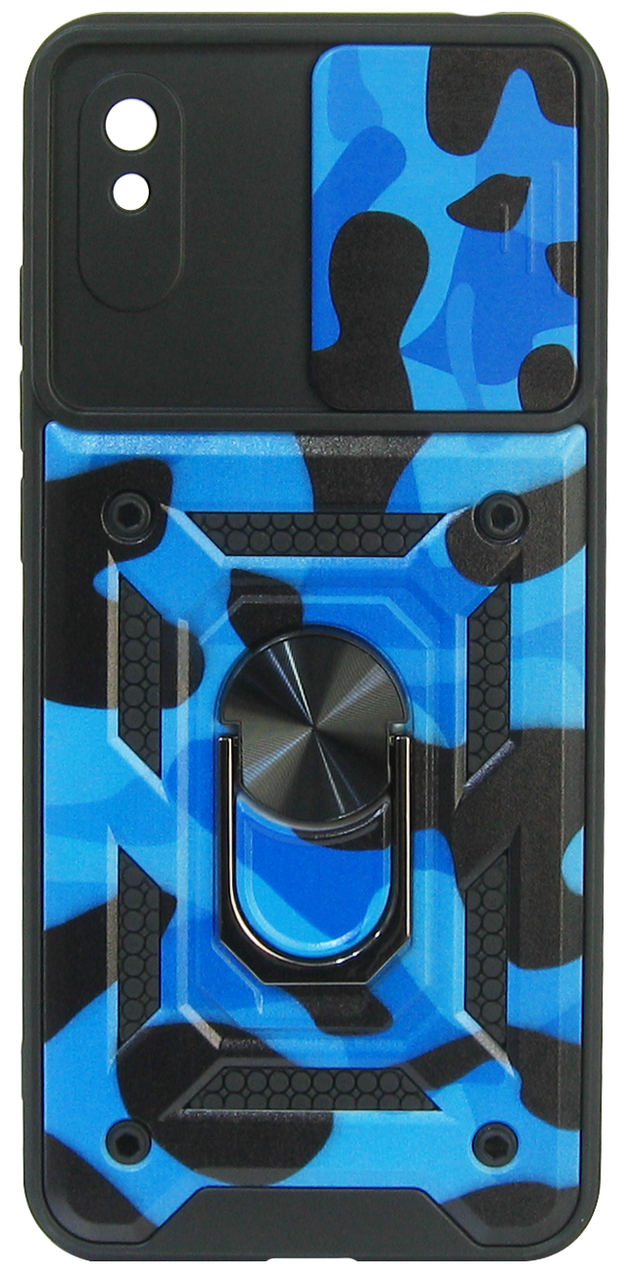 Накладка Xiaomi Redmi 9A Camshield Honor New Синій камуфляж