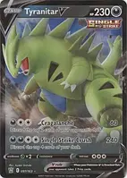 Коллекционная карта Tyranitar V - 97/163 - Ultra Rare - Pokemon Foteleamo