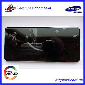 Дисплей із сенсором Samsung G998 Galaxy S21 Ultra Silver, GH82-26035B, оригінал із рамкою!