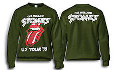 Толстовка Світшот ROLLING STONES US Tour 78 Олива