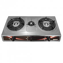 Газова плита таганок Walesberg WB5022 з п'єзарозпальом на 3 конфорки