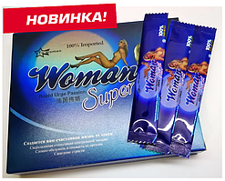 Жіночий збудник СУПЕР ЖІНОВА (WOMAN SUPER), 12 стиків, краплі. Новинка 2022г.