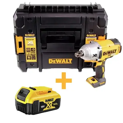 Гайковерт ударний акумуляторний безщітковий DeWALT DCF897NT (акум 5 ампер) : 18В, 950 Нм, 3/4 оригінал, фото 1