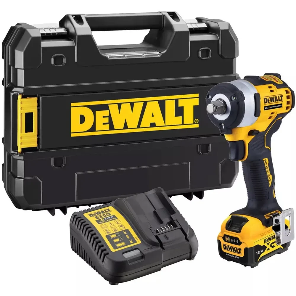 Гайковерт ударний акумуляторний безщітковий DeWALT DCF901P1 (акум 5 ампер) : 12В, 338 Нм, 1/2 оригінал кейс