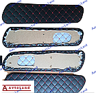 ВСТАВКИ В ДВЕРИ СЛАВУТА ЧЕРНЫЕ РОМБ КРАСНАЯ НИТЬ, фото 5