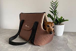 Сумка Переноска для Собак та Котів City Brown S - 35x22x28см.