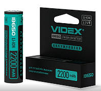 Акумулятор VIDEX Li-Ion 18650-P(ЗАХИСТ) 2200mAh V-292991