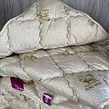 Ковдру на овчині "ODA" Розмір 155*210 см Ковдра вовняна. Стьобана полуторна ковдра, фото 4