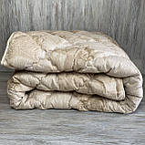 Ковдра на овчині "ODA" Розмір 175*210 см Ковдра вовняна Стьобана двоспальна ковдра, фото 4