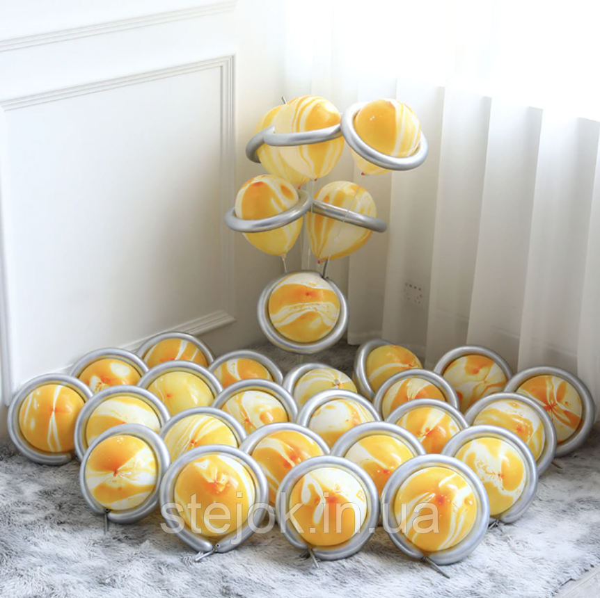 Куля латексна комета Жовта, фото 1