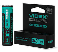 Акумулятор VIDEX Li-Ion 18650-P(ЗАХИСТ) 3400mAh V-003168/295268