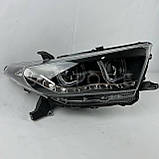 Передні фари з ангельськими очками DRL Bi Xenon на Toyota Highlander, фото 4