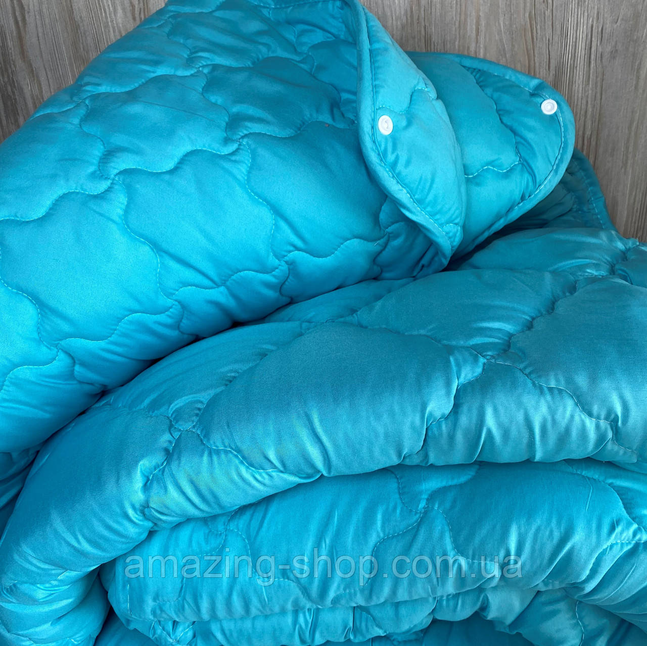 Ковдра зима-літо 4 сезони Розмір двоспальний 175x210 ОДА на кнопках стеганное 3 в 1, висока якість, фото 1