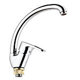 Змішувач для кухні WEZER YUB4-181, хром, фото 2