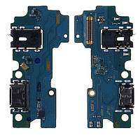 Шлейф (плата зарядки) для Samsung A22 4G (A225) с разъемом зарядки, с разъемом наушников, с микрофоном