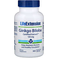 Гинкго Билоба сертифицированный экстракт (Gingko Biloba) 120 мг 365 капсул