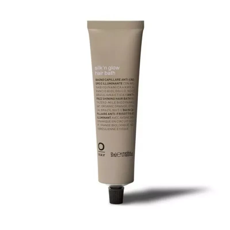 Шампунь для волосся з анти-фриз ефектом Rolland Oway Silk'n Glow Shampoo, 50 мл