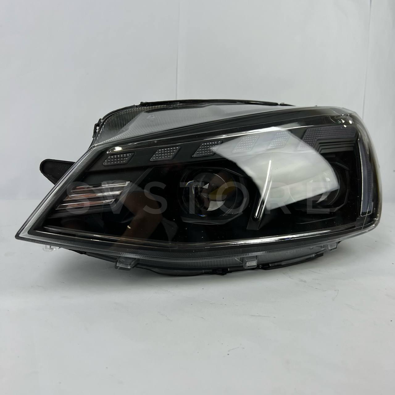 Передні лінзові Led фари з вітанням на Volkswagen Golf 7, Audi-Designe