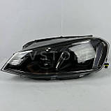 Передні лінзові Led фари з вітанням на Volkswagen Golf 7, Audi-Designe, фото 7