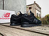 Чоловічі зимові кросівки з хутром New Balance 574 All Black чорні, фото 7
