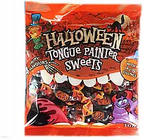 Льодяники Кольоровий язик Хелловін з фруктовим смаком Halloween Tongue Painter Sweets 300г Польща