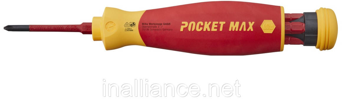 Викрутка магнітна з магазином для біт PocketMax®Electric Wiha 45296