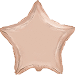 Фольгированный шар Звезда. Цвет: Розовое Золото. Размер:18″(45см). Пр-во: FlexMetal (Испания)