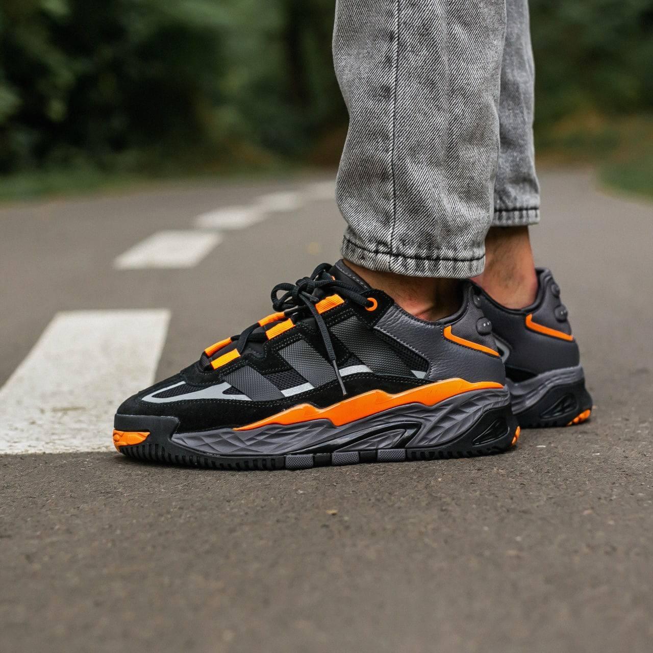 Кросівки чоловічі чорні Adidas Niteball (05984)