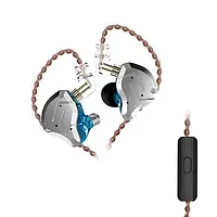 Дротові навушники Knowledge Zenith ZS10 Pro Blue з мікрофоном