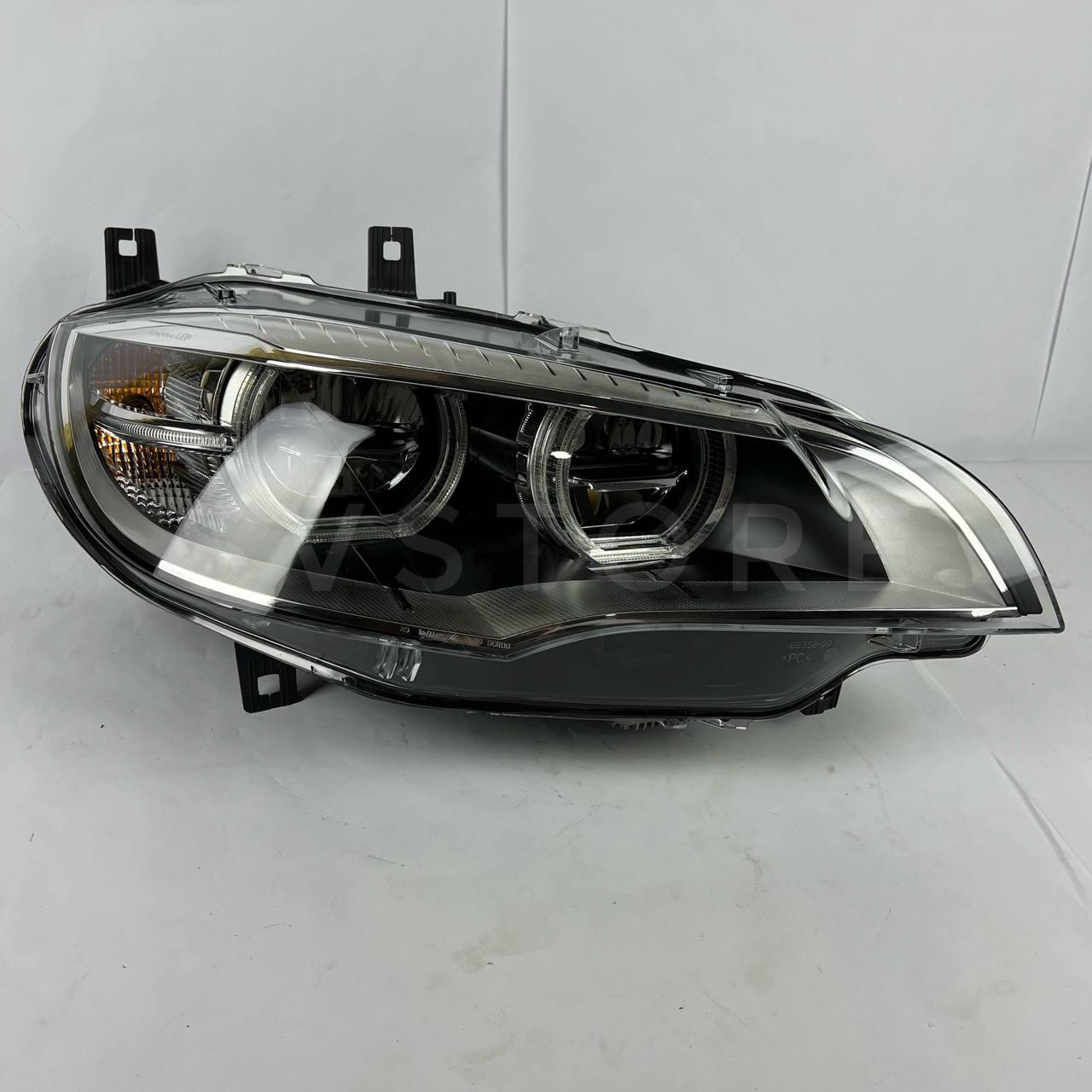 Адаптивні лінзові Led DRL фари з ангелами BMW X6 2007-2013 E71