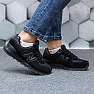 Кросівки жіночі чорні New Balance 574 (05333), фото 4