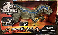 Динозавр Велоцираптор Блю Jurassic World Super Colossal Velociraptor Blue Mattel