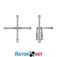 Ключ балконний хрестовий 17 мм x 19 мм x 21 мм x 22 мм AEAQ2214 Toptul складаний, фото 2