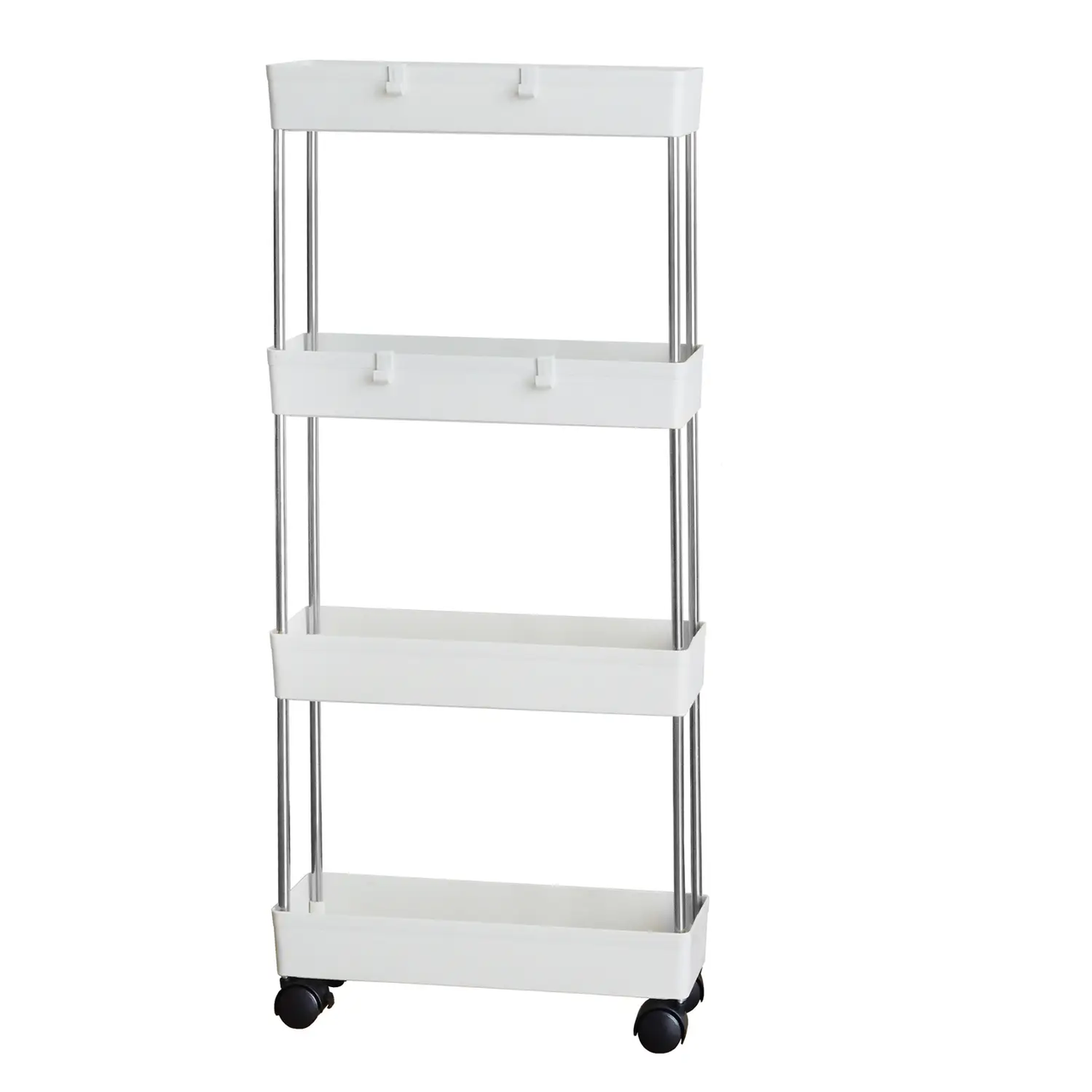 Складана полиця для кухні та ванної на коліщатках, фото 1