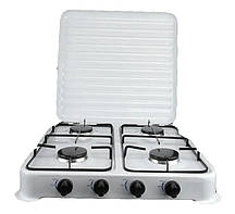 Газова настільна Плита на 4 Комфорки, Емальоване покриття робочої поверхні