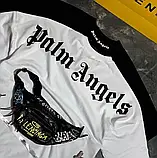 Футболка в стилі Palm Angels LOGO чорна унісекс, фото 6