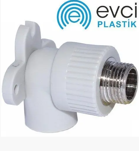 Коліно настінне PP-R 20х1/2" НР EVCI, фото 1