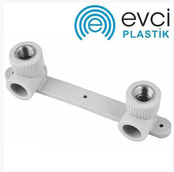 Планка настінна PP-R D 20х1/2" EVCI