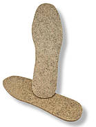 Устілки для взуття войлок, вовна коричнева 43 р 26,5 см, фото 2