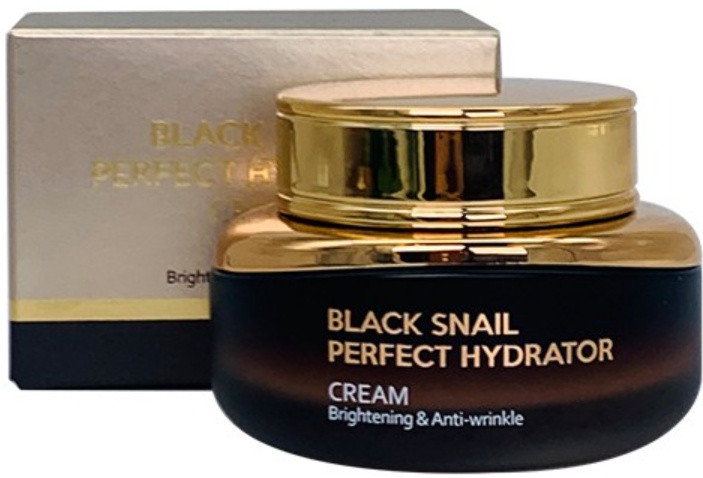 Зволожувальний Крем для обличчя з муцином чорного равлика Eshumi Black Snail Perfect Hydrator Cream 55 мл