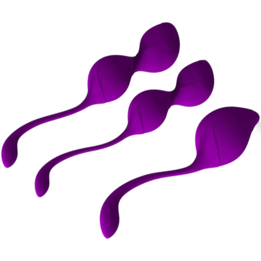 Набір вагінальних кульок Purple Kegel Set фіолетовий, фото 1