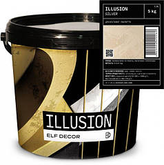 ILLUSION Silver, 5кг, декоративне покриття ЭЛЬФ Декор