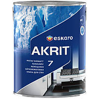 Eskaro Akrit 7, краска для стен шелковисто-матовая, белая, 2,85л