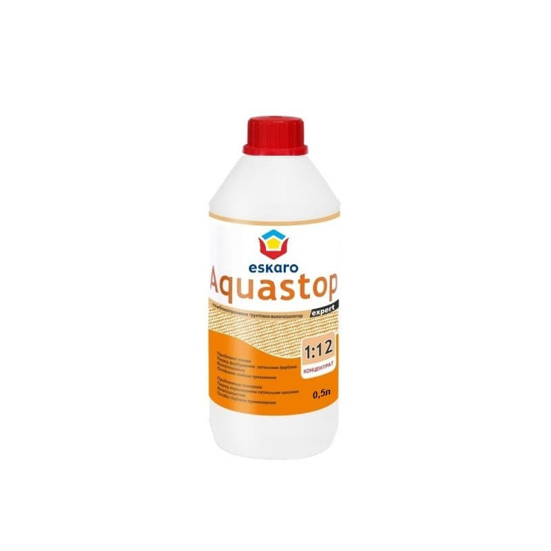 Eskaro Aquastop Expert, грунтовка дрвбнодісперсна глибокопроникна, концентрат (1:12), 0,5л