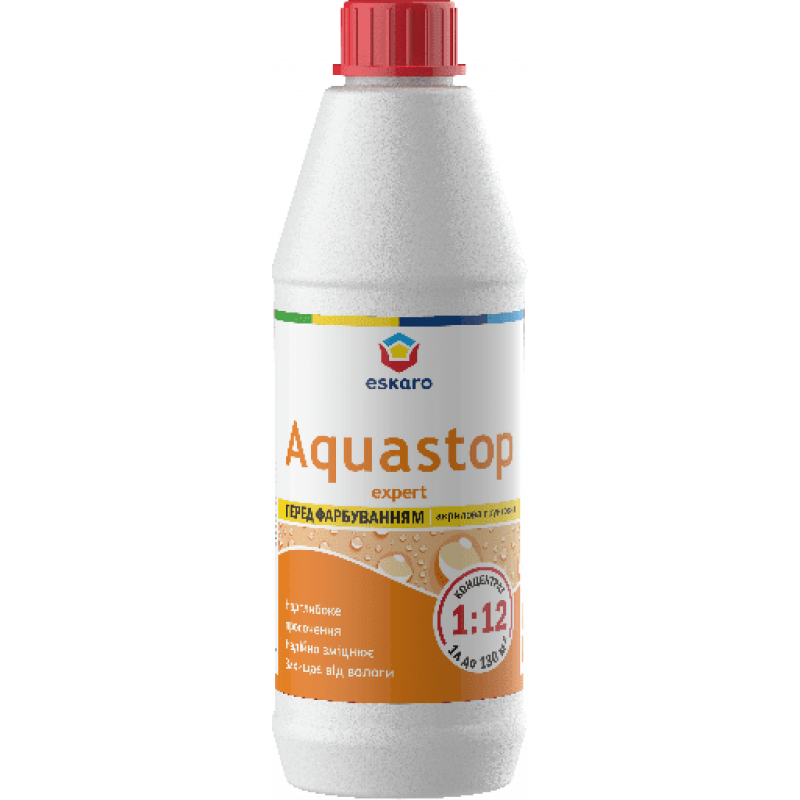 Eskaro Aquastop Expert, грунтовка дрвбнодісперсна глибокопроникна, концентрат (1:12), 1л