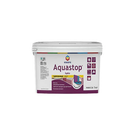 Гідроізоляція для вологих приміщень ESKARO Aquastop Hydro, 1кг, фото 2