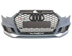 Передний бампер Audi A3 2016-2019 стиль RS3